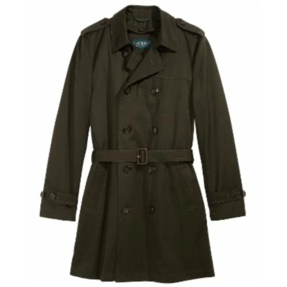 Lauren Ralph Lauren Big Boys Trench‎ Coat - Olive Size 20 R